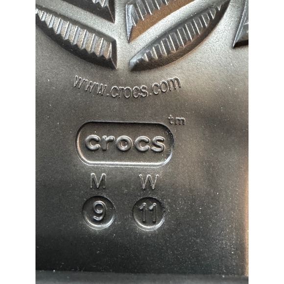 Crocs Siren Platform Clogs Black Comfort Mules Shoes Women's Size 11 Men Size 9 - Picture 6 of 6